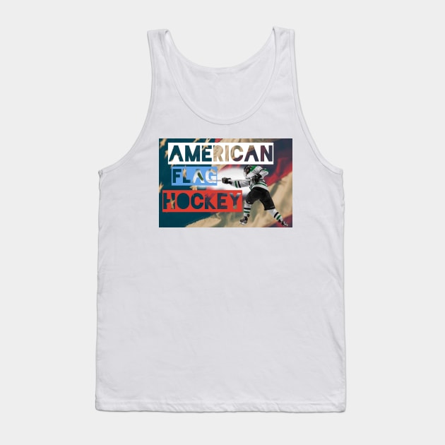 American flag hockey Tank Top by pmeekukkuk